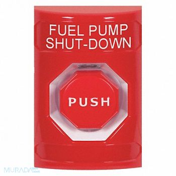 SAFETY TECHNOLOGY INTERNATIONAL Fuel Pump Shutdown Push Button Red Color, 52CG35