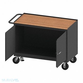 DURHAM MFG Mobile Cabinet Bench Hardboard 48 W 24 D, 52CK71