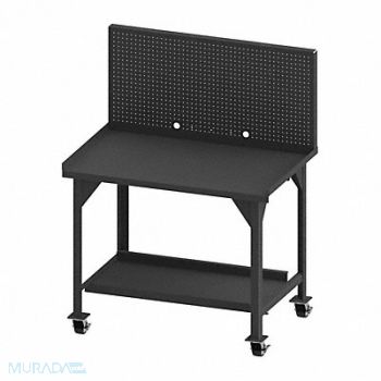 DURHAM MFG Mobile Workbench Steel 48 W 30 D, 52CL18