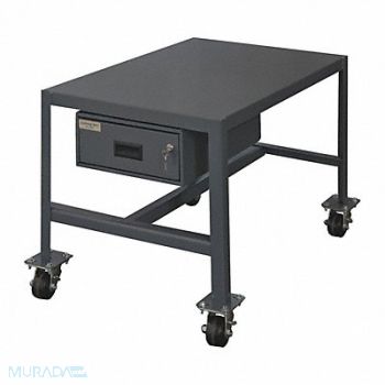 DURHAM MFG Mobile Table 2000 lb 24-1/8 H x 24 L, 52CL61