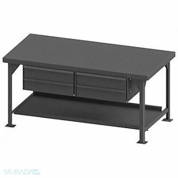DURHAM MFG Workbench Steel 72 W 36 D, 52CL92