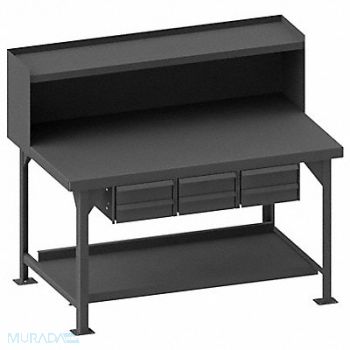 DURHAM MFG Workbench Steel 60-1/8 W 36 D, 52CL94