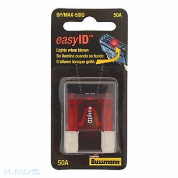 BUSSMANN Automotive Fuse 50A Blade MAX-ID Series, 52CN14
