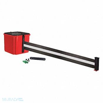 RETRACTA-BELT Belt Barrier Blk/White Striped Belt, 52CY85