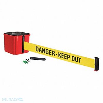 RETRACTA-BELT Belt Barrier Danger Keep Out 4-1/2 W, 52CZ33