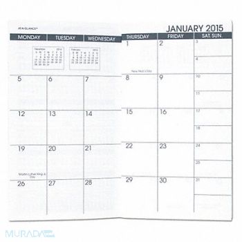 AT-A-GLANCE Desk Calendar Refill 3-5/8 x 6-1/8, 52DN96