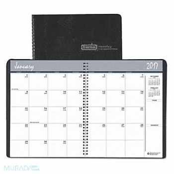 HOUSE OF DOOLITTLE Planner 6-7/8 x 8-3/4 Simulated Leather, 52DP89