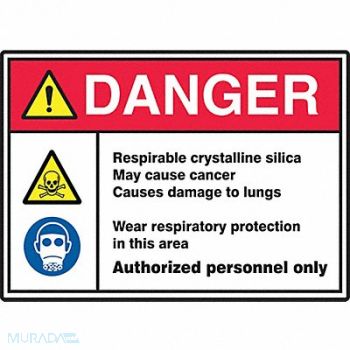 ACCUFORM Safety Sign 14 inx20 in Vinyl, 52GY89