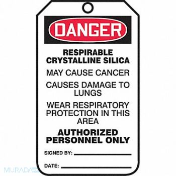 ACCUFORM Sfty Tag 5 3/4in H 3 1/4in W Plstc PK25, 52GZ09