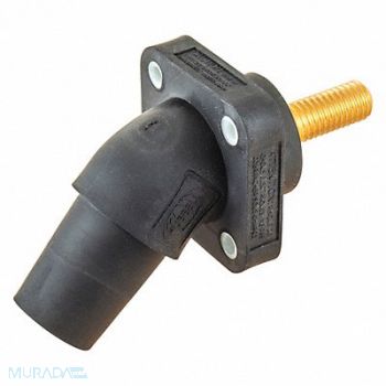 HUBBELL Angled Receptacle Female Threaded Stud, 52HF38