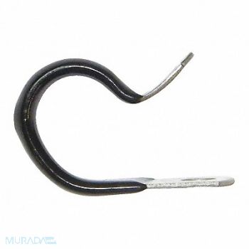 SUR R Hanger Clamp 3/8 Inside dia Silver PK10, 52HG74