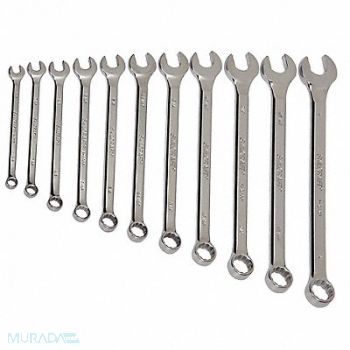 ABILITY ONE Combo Wrench St Steel Polish Stnrd Ofst, 52HT90