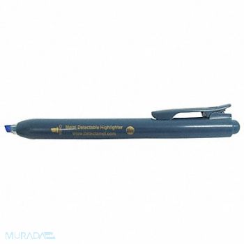 DETECTAMET INC. Highlighter Blue Ink Chisel Tip PK5, 52HV43