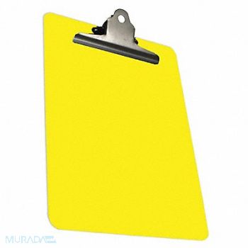 DETECTAMET INC. Clipboard Letter Size Plastic Yellow, 52HW10