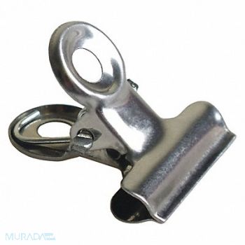 DETECTAMET INC. Bulldog Clip Size 5-45/64 Silver PK5, 52HW30
