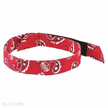 CHILL-ITS BY ERGODYNE Evaporative Cooling Bandana Red, 52JA01