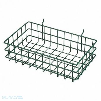 MARLIN STEEL WIRE PRODUCTS Storage Basket Rectangular Stainless, 52JA86