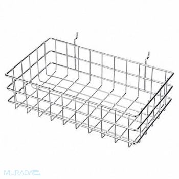 MARLIN STEEL WIRE PRODUCTS Storage Basket Rectangular Steel, 52JA87