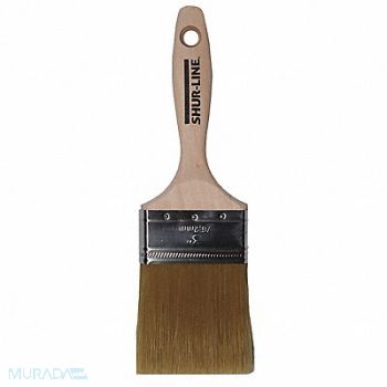 SHUR-LINE Paint Brush 3 Flat Sash Polyester 3 L, 52JC09