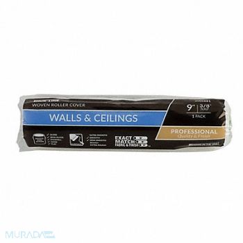 SHUR-LINE Paint Roller Cover 9 L 3/8 Nap Woven, 52JC11