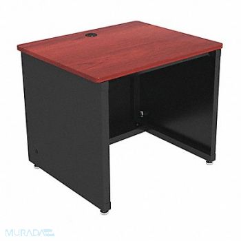 VERSA PRODUCTS Enclosed Desk CD Series 36 W Cherry Top, 52JD57