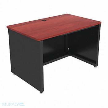 VERSA PRODUCTS Enclosed Desk CD Series 48 W Cherry Top, 52JD59