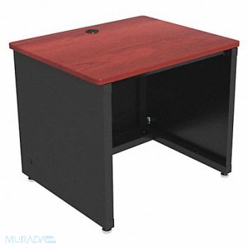 VERSA PRODUCTS Enclosed Desk CD Series 36 W Cherry Top, 52JD89