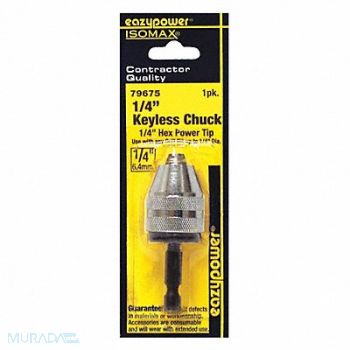 EAZYPOWER Drill Chuck Steel Size 1/4, 52JL85