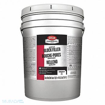 KRYLON INDUSTRIAL Block Filler Wht Gloss Finish 5 gal Sz, 52JN59