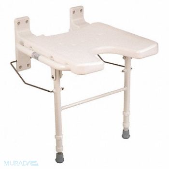 HEALTHSMART Bath Seat Plastic 16 in Seat W, 52JT49