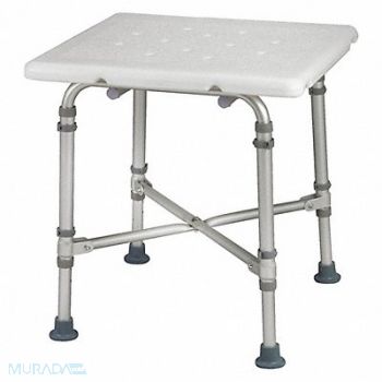 HEALTHSMART Shower Seat Plastic 21 in Seat W, 52JT54