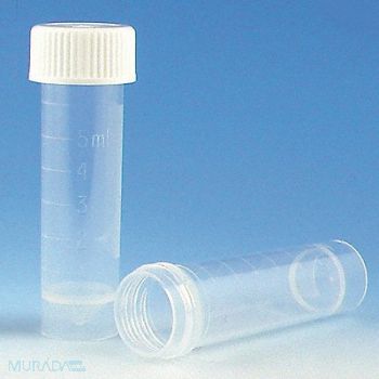 GLOBE SCIENTIFIC Transport Tube 5mL 56mm L PP PK500, 52JV50