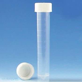 GLOBE SCIENTIFIC Transport Tube 10mL 92mm L PP PK1000, 52JV55