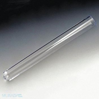 GLOBE SCIENTIFIC Test Tube 12mL 100mm L PS PK2000, 52JW10