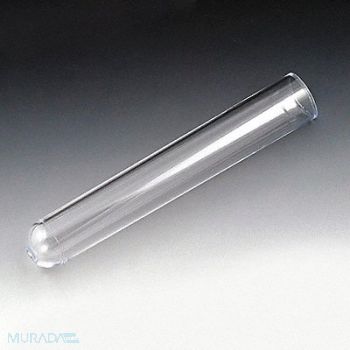 GLOBE SCIENTIFIC Test Tube 12mL 100mm L PS PK2000, 52JW12
