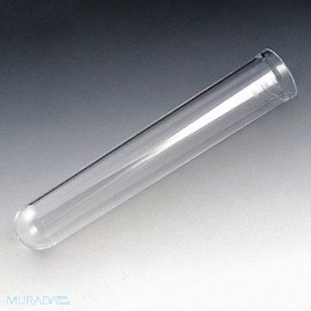 GLOBE SCIENTIFIC Test Tube 14mL 100mm L PS PK1000, 52JV81