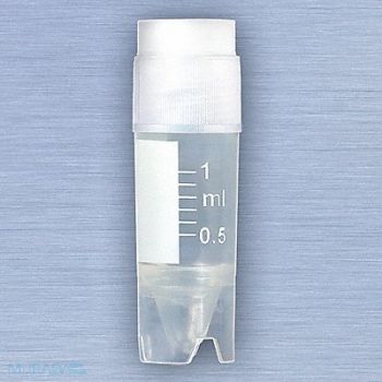 GLOBE SCIENTIFIC Vial .03 oz 1mL Polypropylene PK500, 52JX03