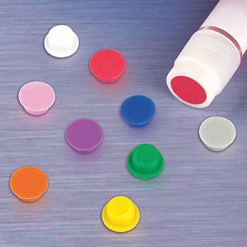 GLOBE SCIENTIFIC Cap Insert Yellow PK1000, 52JX18