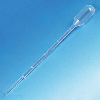 GLOBE SCIENTIFIC Transfer Pipette 3mL 140mm L PK400, 52JX64