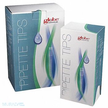 GLOBE SCIENTIFIC Pipette Tip 0.1 to 10uL Bulk PK1000, 52JY41