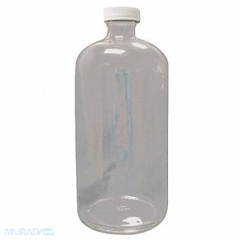 LAB SAFETY SUPPLY Bottle 4000mL Glass Narrow PK4, 52KA03