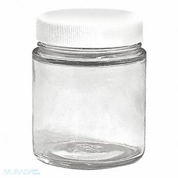 LAB SAFETY SUPPLY Precleaned Jar 250mL Glass Wide PK24, 53CE30