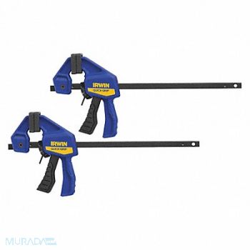 IRWIN INDUSTRIAL TOOL CO. Bar Clamp 4-1/2 Capacity Steel PK2, 52LC01