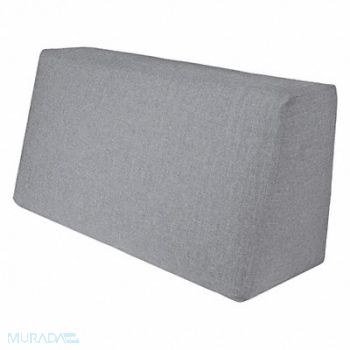 DUOBED Back Pillow 17 W x 29 H Gray Upholstery, 52NC90