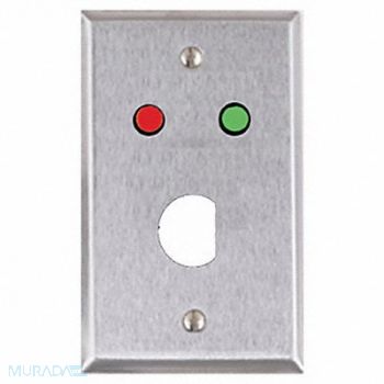 ALARM CONTROLS Wall Plate Single Gang Stainless Steel, 52ND31