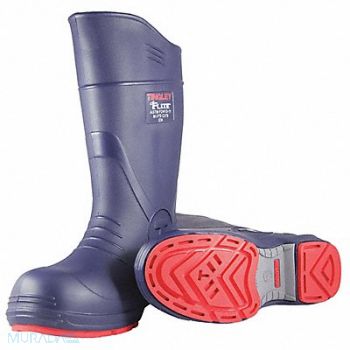 TINGLEY J5371 Rubber Boot Men s 8 Knee Blue PR, 52NT03