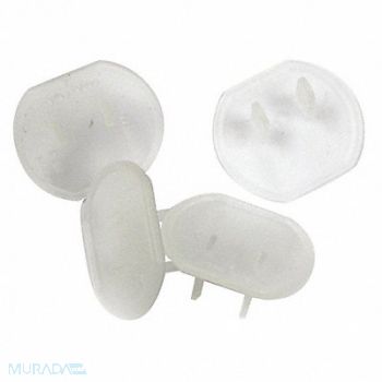 POWER FIRST Outlet Safety Cap Plastic Clear PK10, 52NY39