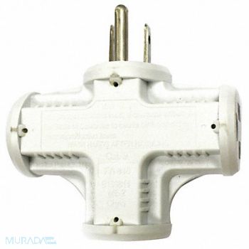 POWER FIRST Adapter White 5-15P 1875W, 52NY46
