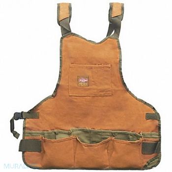 BUCKET BOSS Tool Apron Brown Canvas Up to 52 in, 52NY97