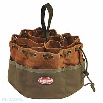 BUCKET BOSS Bucket Bag Canvas Tapered Wall Brown, 52NZ02
